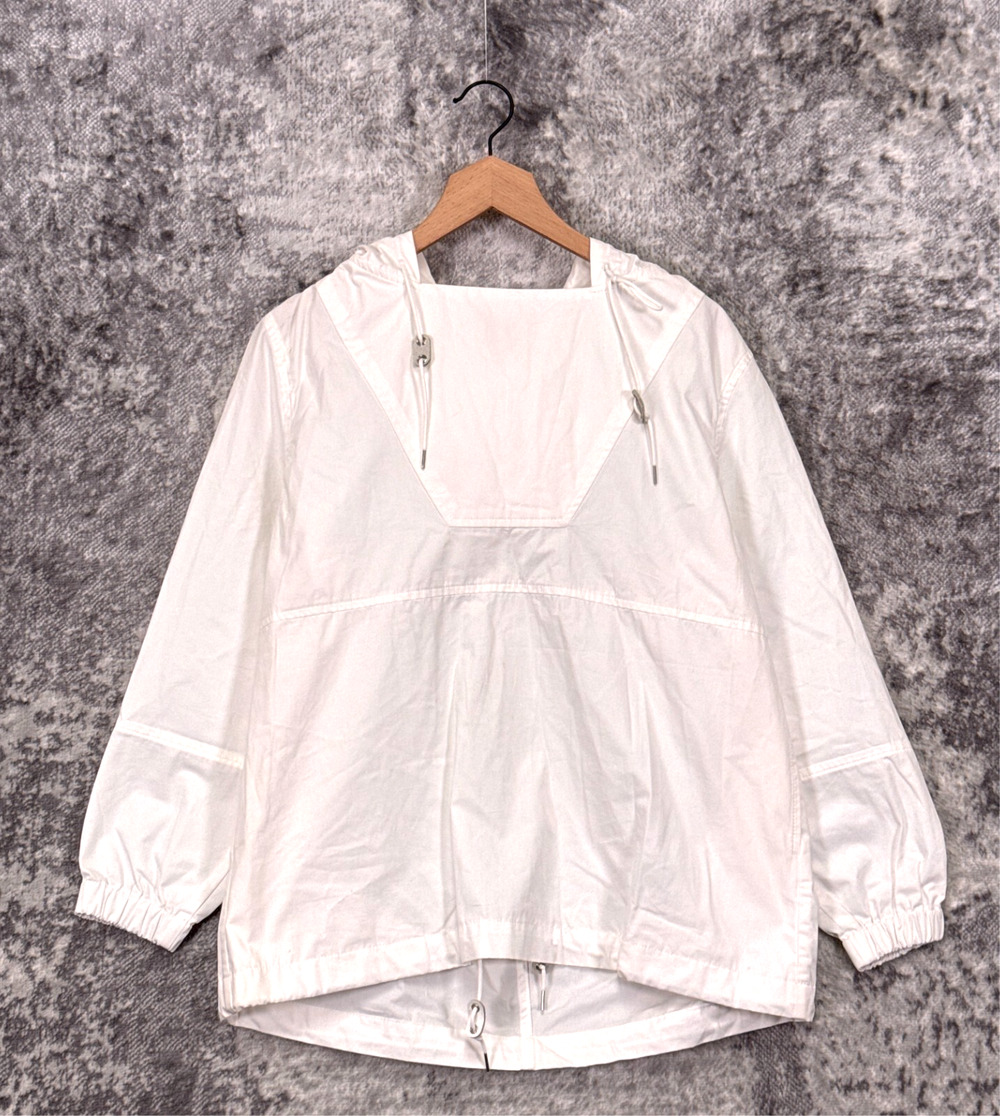New Made & Crafted Jacket 1 / US Small Womens Levis White Poplin Pullover Hooded